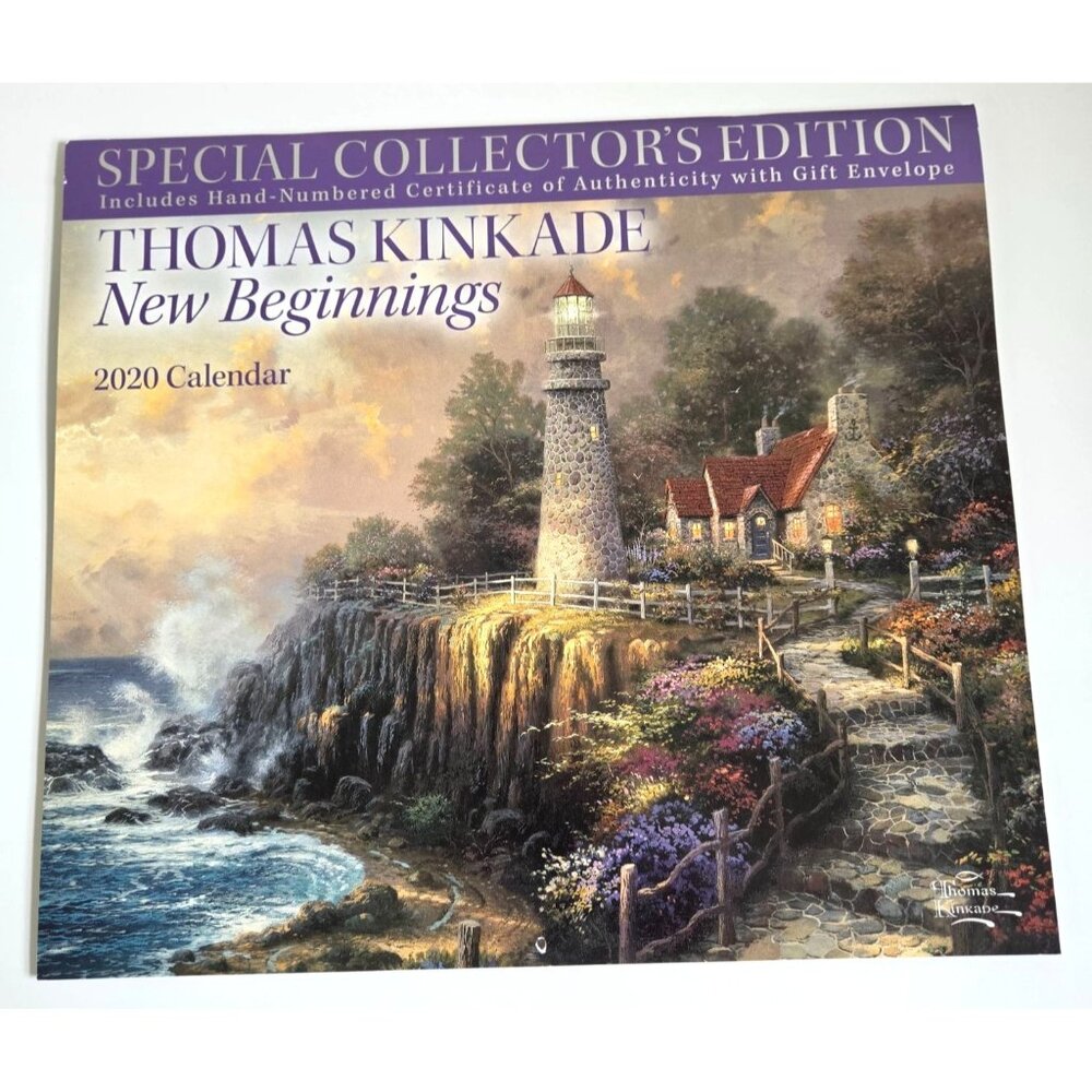Thomas Kinkade New Beginnings 2020 Special Collectors Edition Wall Calendar